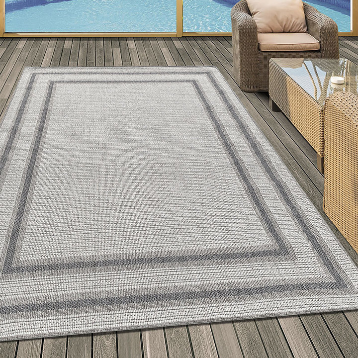 Jute balkonkleed - Aruba Double-edge Creme