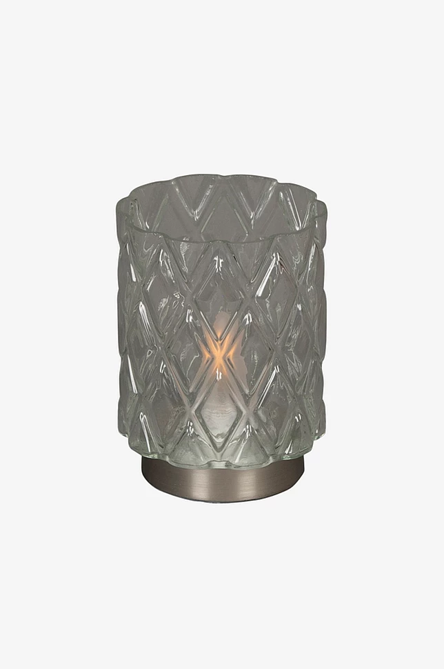 B/O Led-lys med glass 11 cm