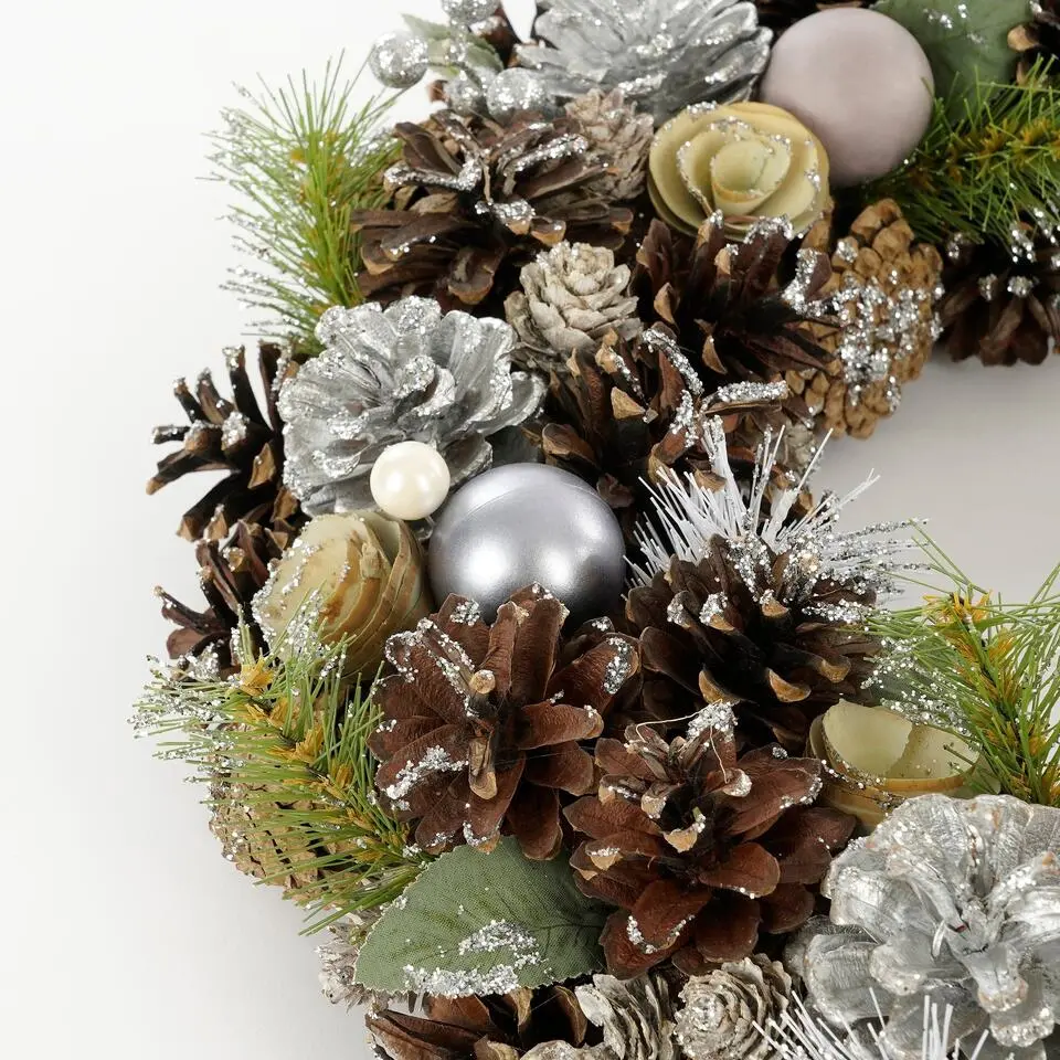 House of Seasons Kerstkrans - Ø50 cm - Perzik