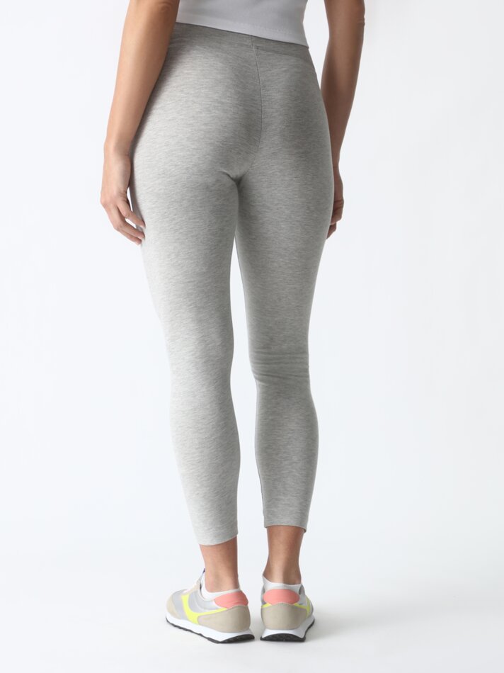 Calça legging básica de maternidade - Cinza Médio