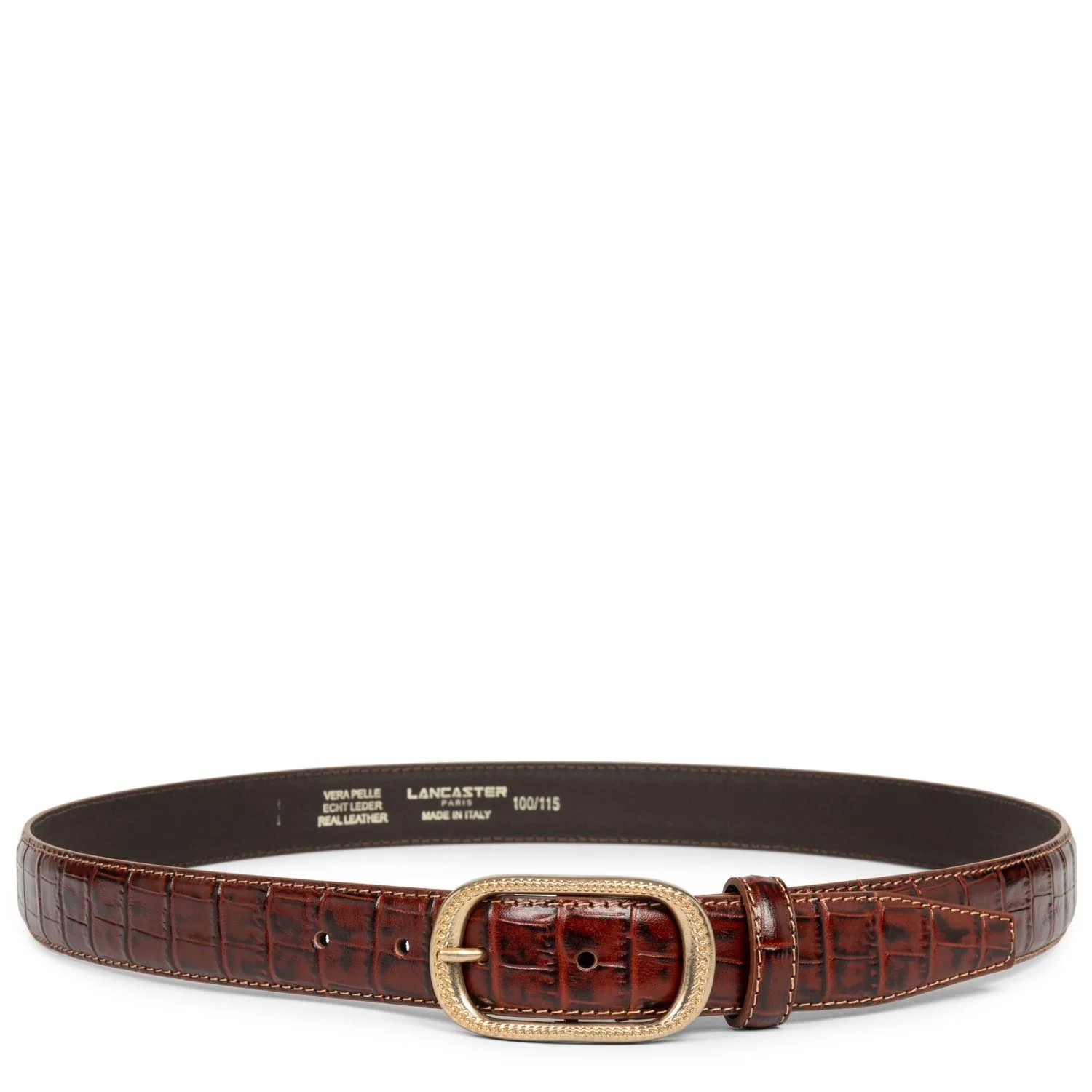Ceinture Cuir Croco Femme-Ceinture