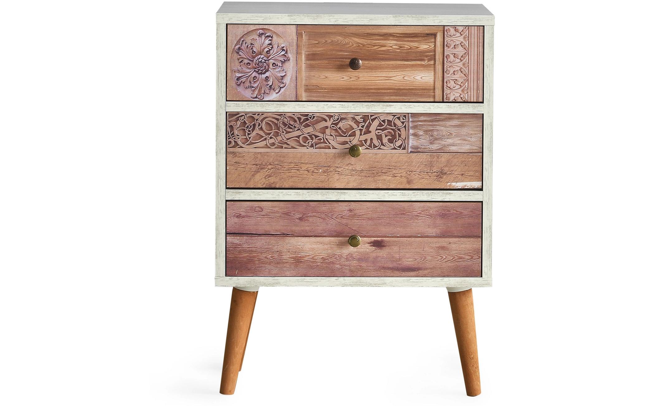 Kommode Liza 50 x 68 cm, Mehrfarbig<br>Trendige Kommode
