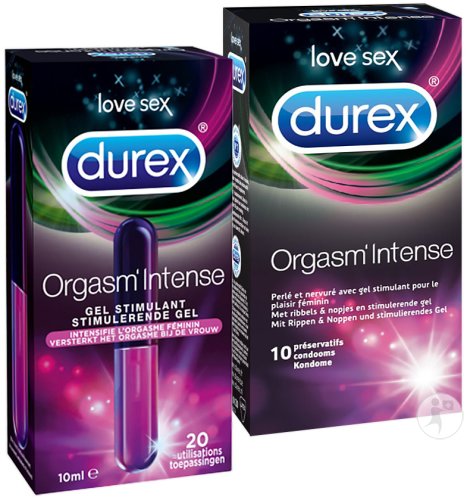 Durex Orgasm'Intense Gel Stimulant 10ml + Durex Orgasm'Intense Préservatifs 10 Pièces