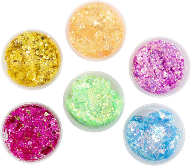Creativ Company Glitter Clay, 6x20ml.