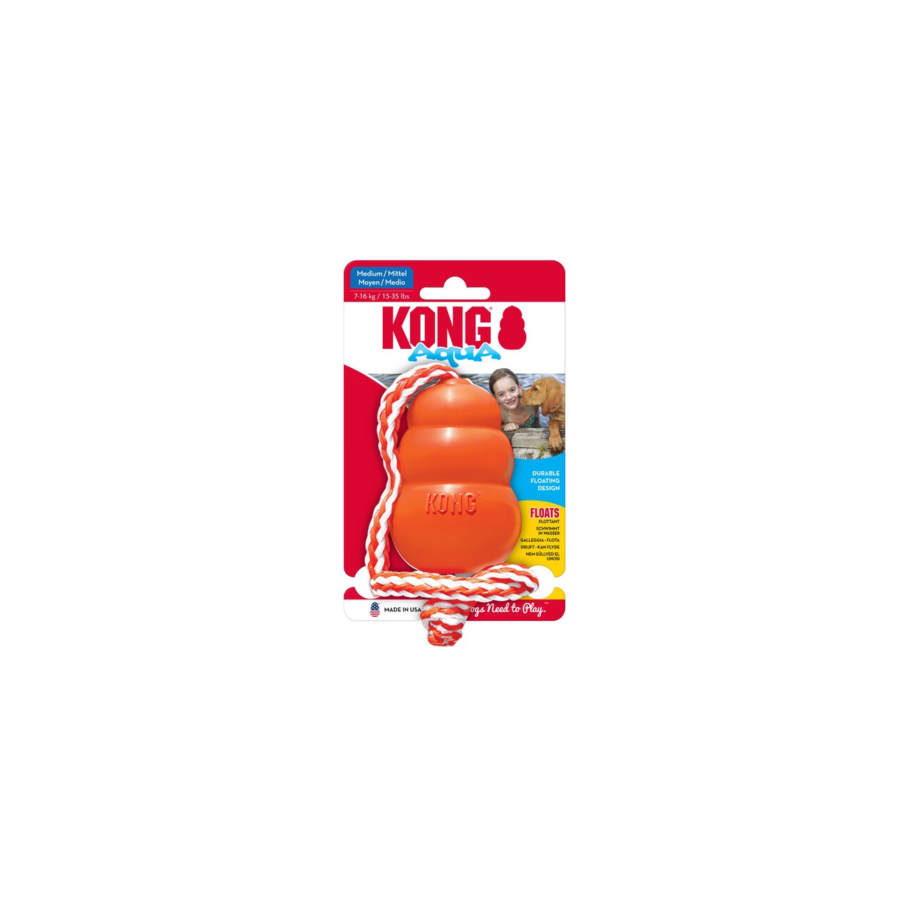 KONG Spielzeug Aqua mit Wurftau