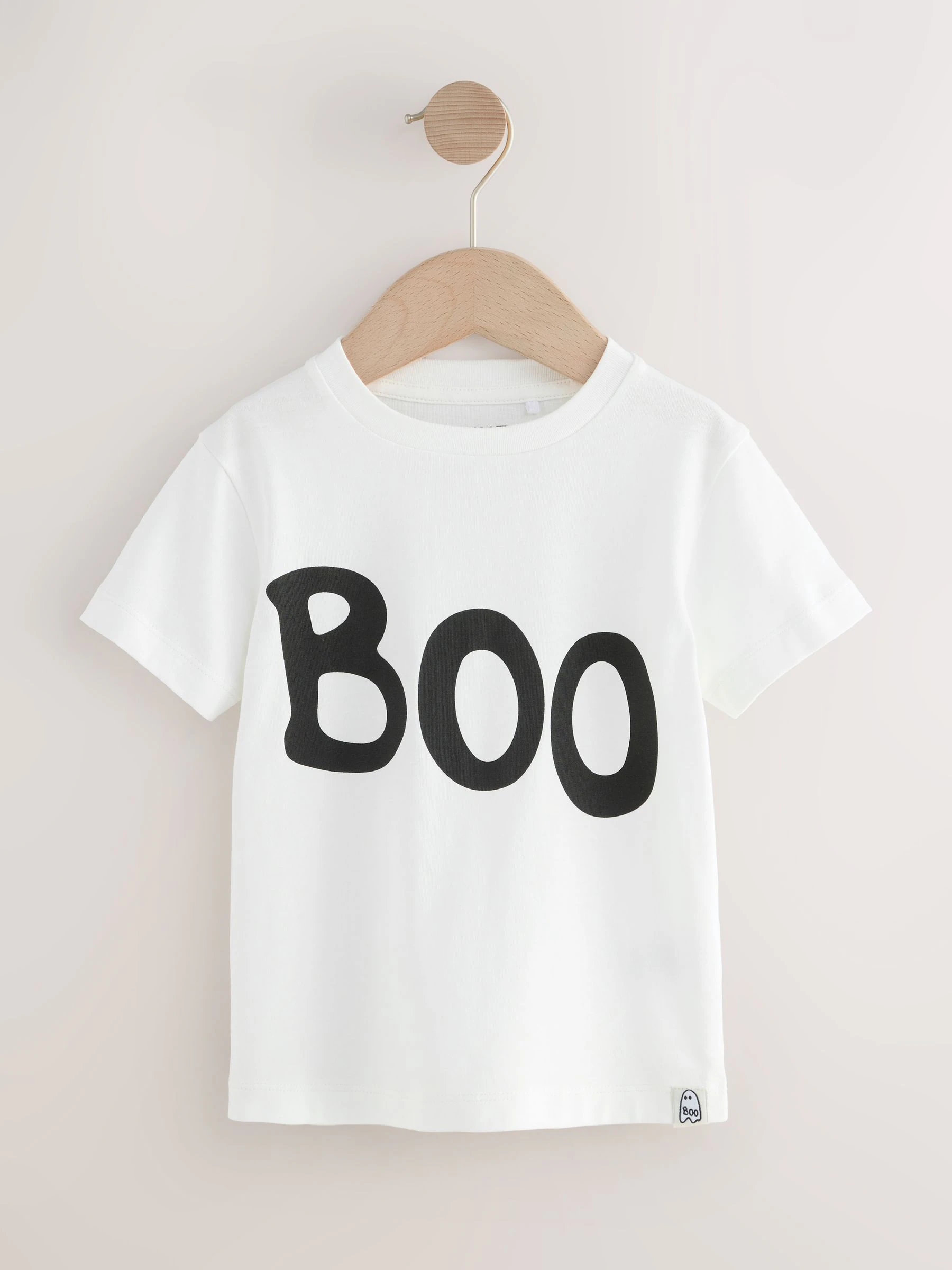 Roest/zwart Halloween - Set van T-shirt en shirt met lange mouwen (3mnd-7jr)