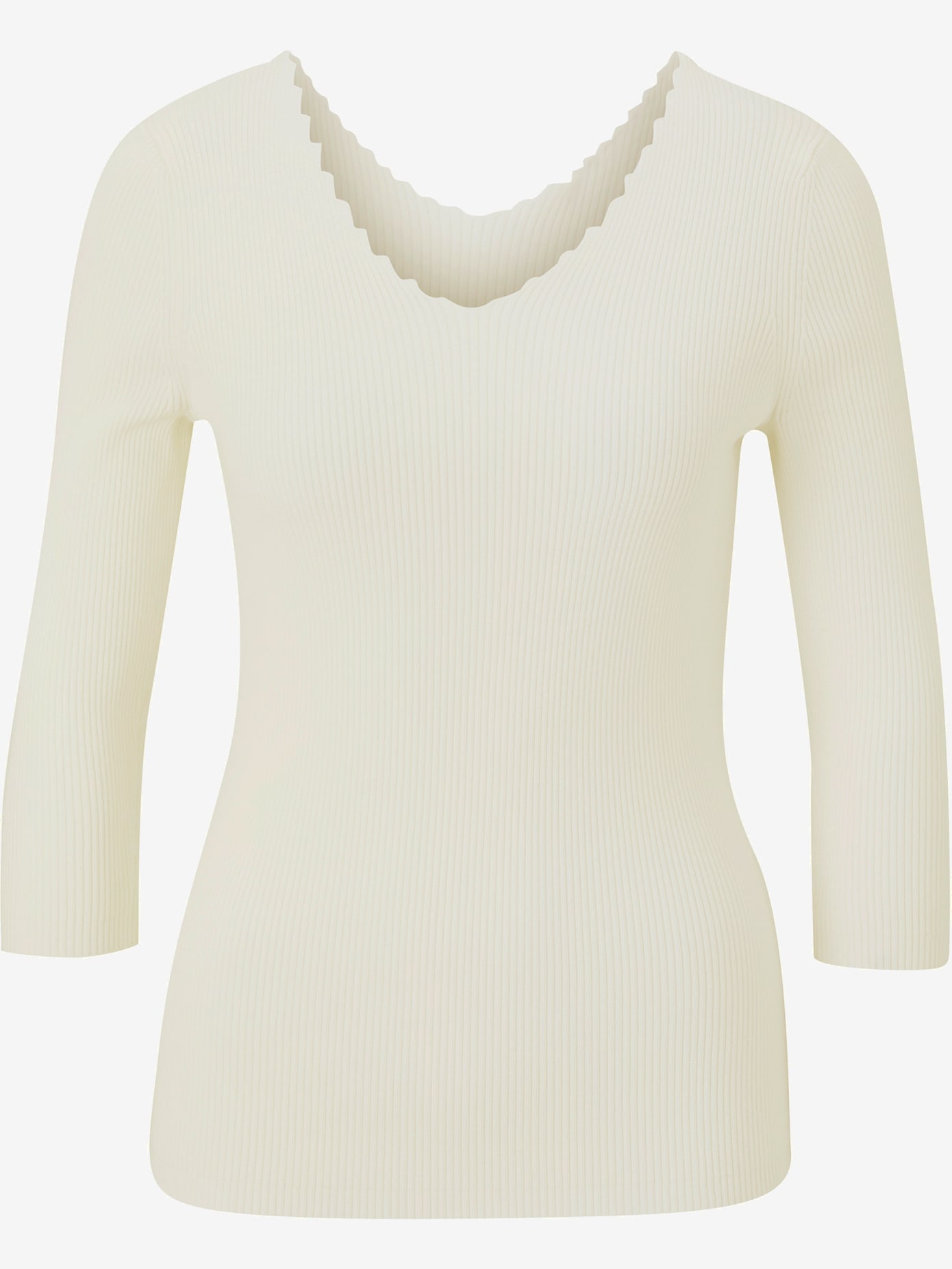 Pull en tricot fin tricot côtelé indéformable