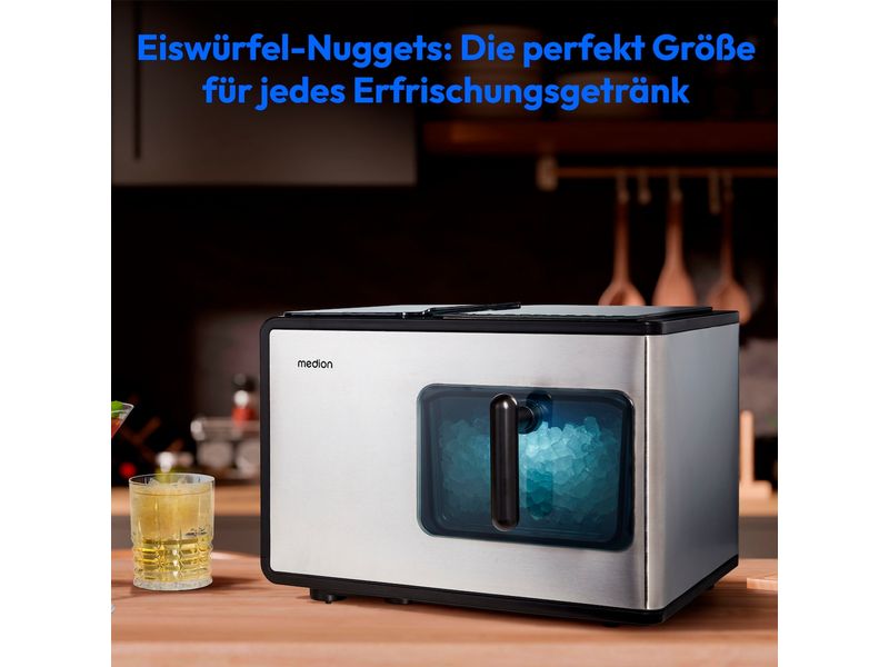 Medion Eiswürfelmaschine Life MD 11960 15 kg/24h Nugget Eiswürfelbereiter