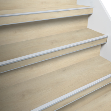 Firststep trapprofiel pvc zilver 128cm 4st