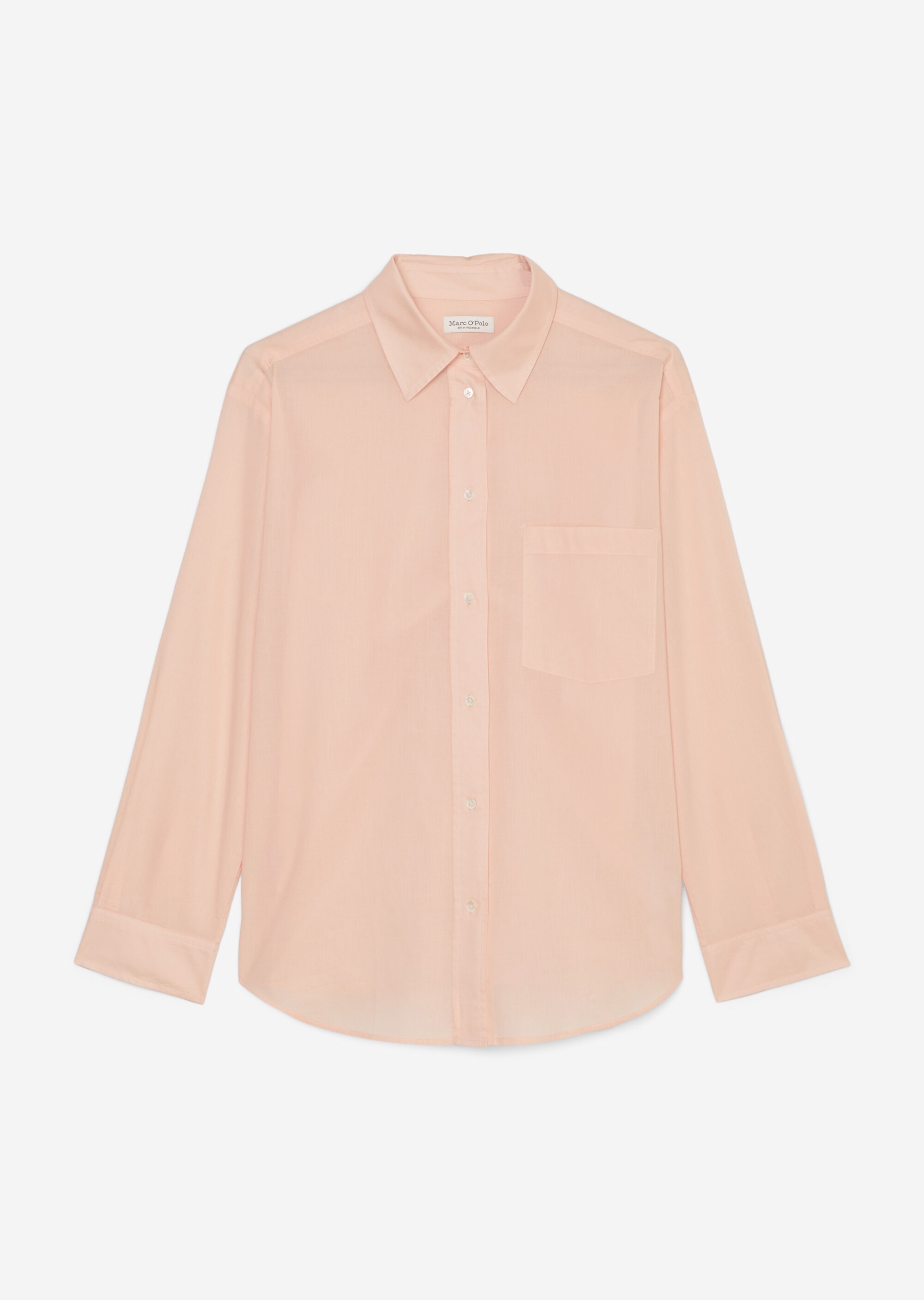 Langarm-Bluse regular aus Silky-Touch-Voile-Qualität
