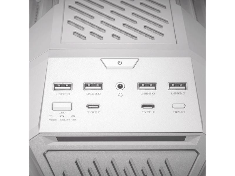 ASUS ROG PC-Gehäuse ROG Hyperion GR701 Weiss Premium-Tower mit großzügigem Innenraum und optimierter Kühlung