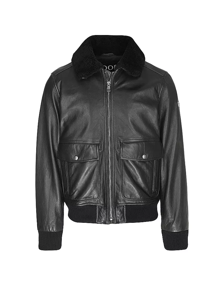 JOOP Lederjacke AVIATOR AVIA schwarz