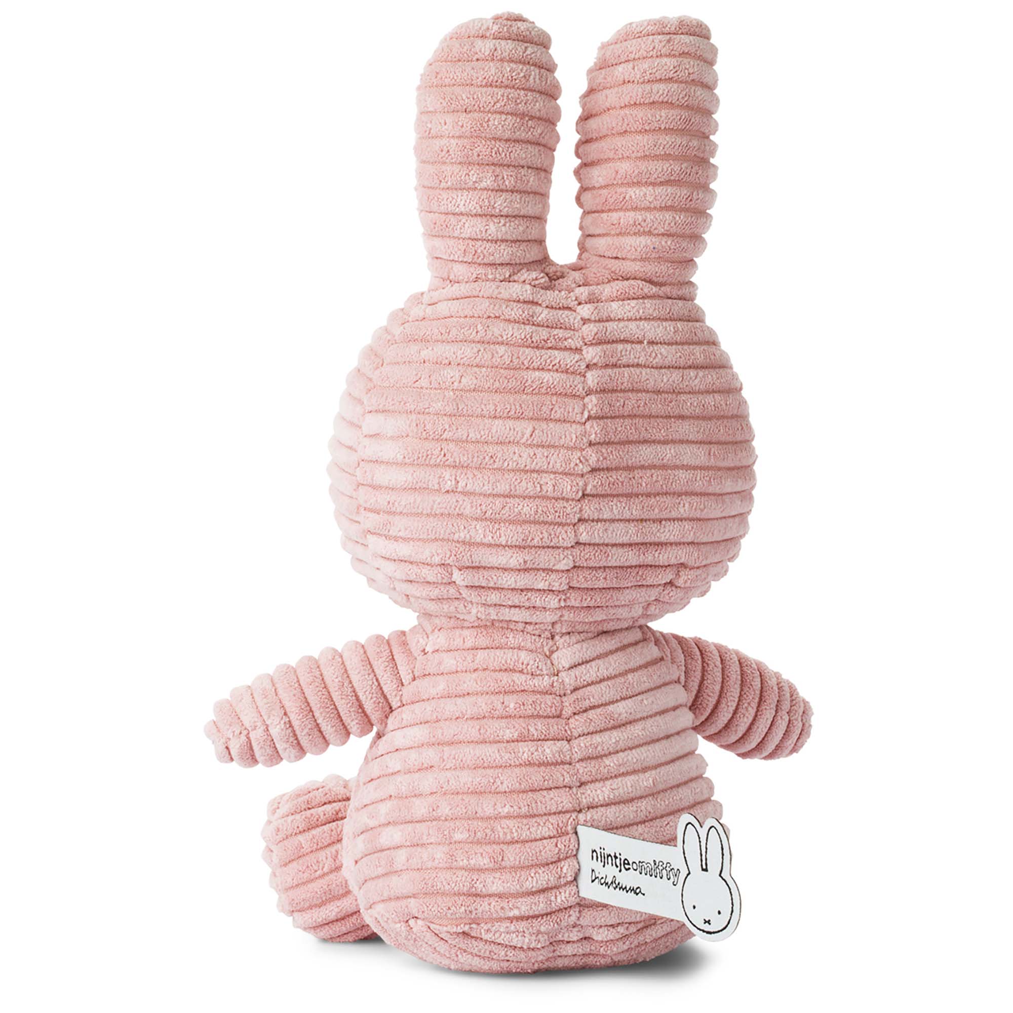 Bon Ton Toys Nijntje knuffel corduroy 23cm roze