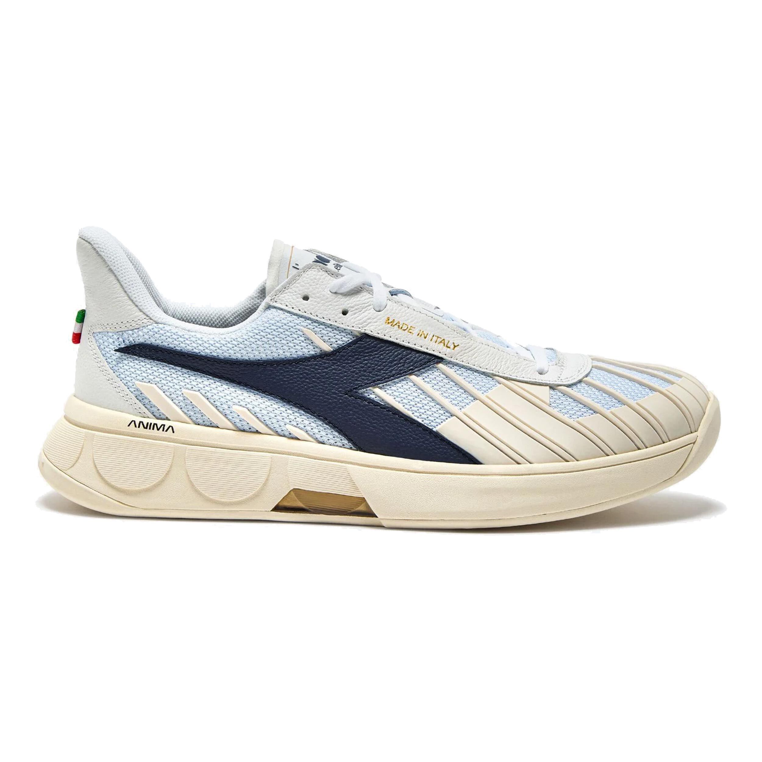 Diadora B. Elite Star Made In Italy Chaussures Toutes Surfaces Hommes - Blanc , Bleu