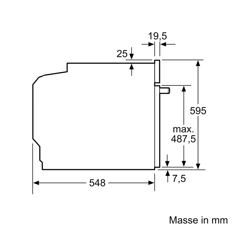 Bosch HBA514BB3 Einbau-Backofen schwarz