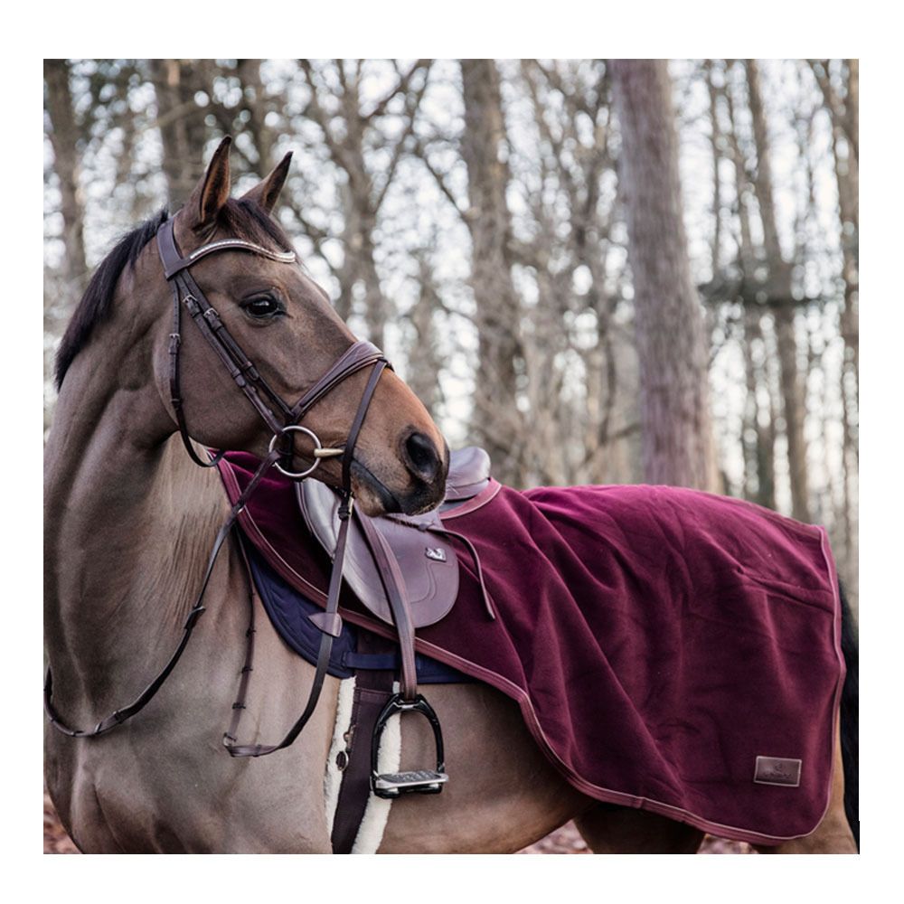 Kentucky HEAVY FLEECE - Couvre-reins bordeaux