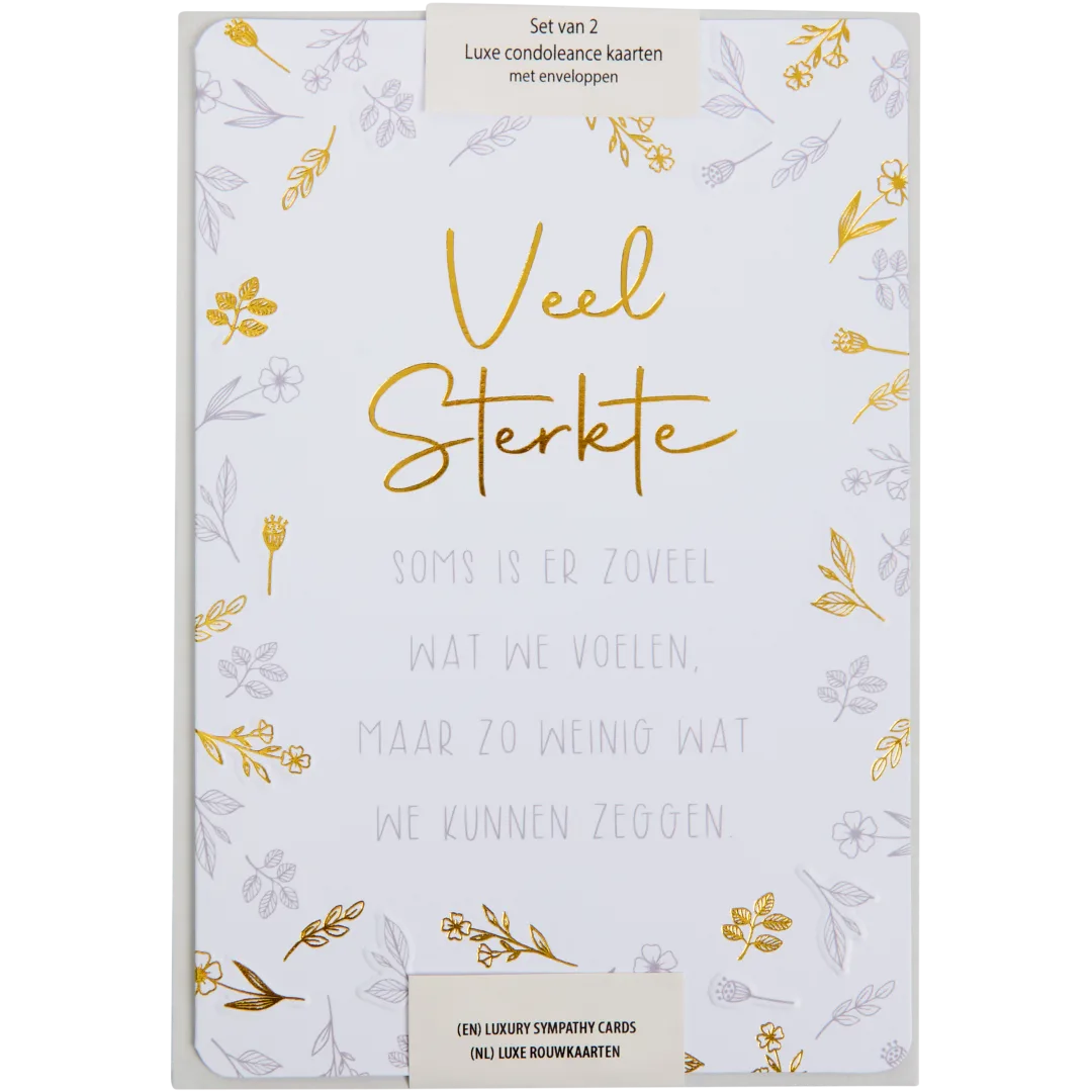 Condoleancekaarten 2 stuks | diverse varianten