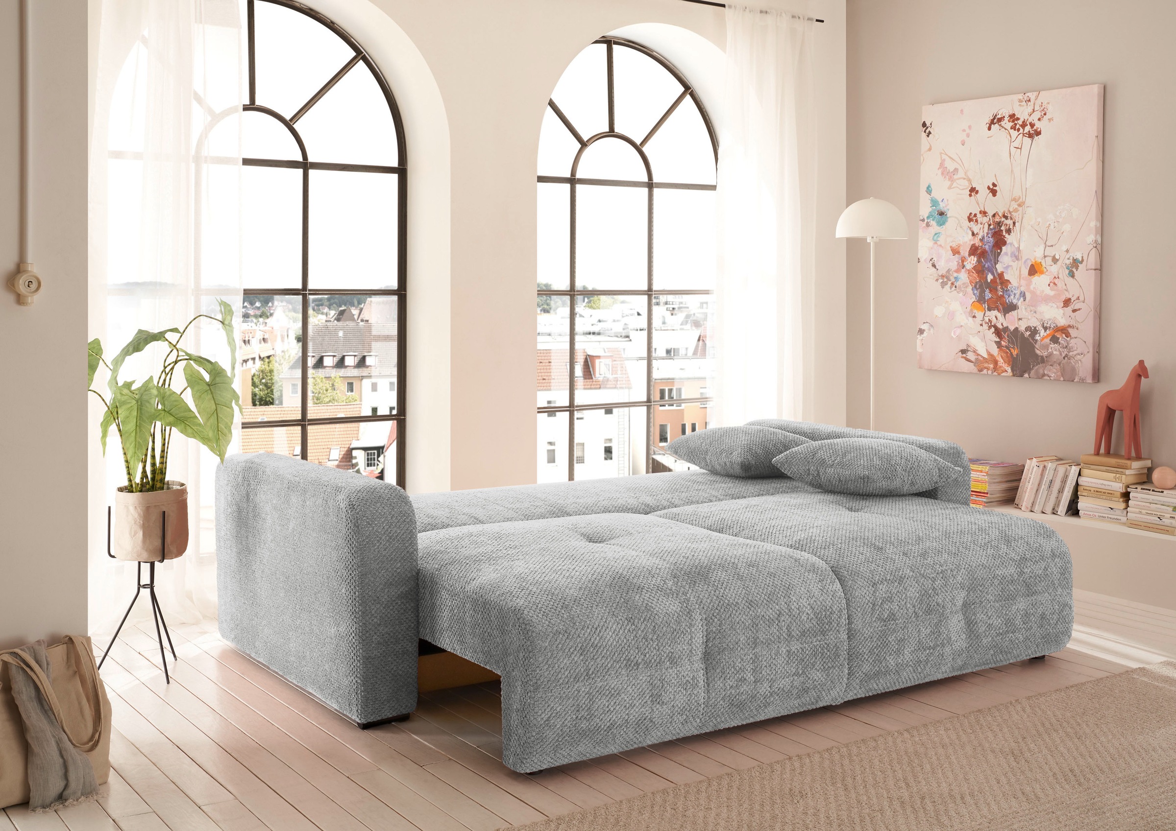 ED EXCITING DESIGN Schlafsofa »Bullet« mit Bettkasten & 2 Zierkissen