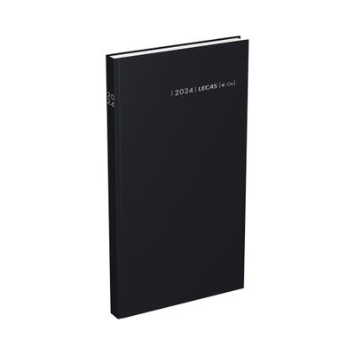 Lecas Comptoir Euro Centimes - Agenda 1 jour par page - 15 x 27 cm - noir