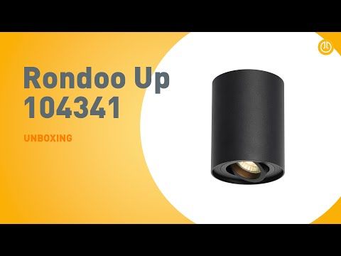 Moderne plafondspot zwart draai- en kantelbaar - Rondoo up