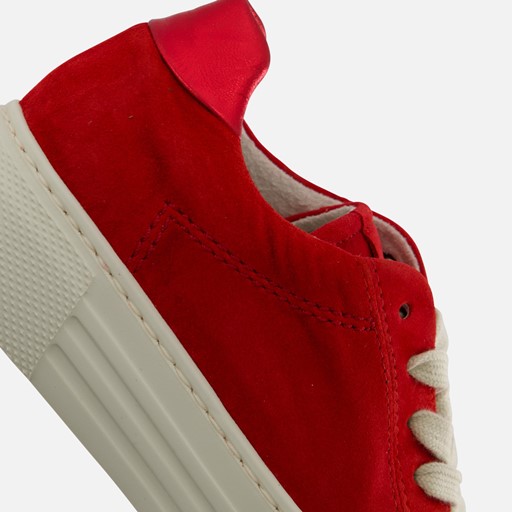 Gabor Sneakers rood Suede