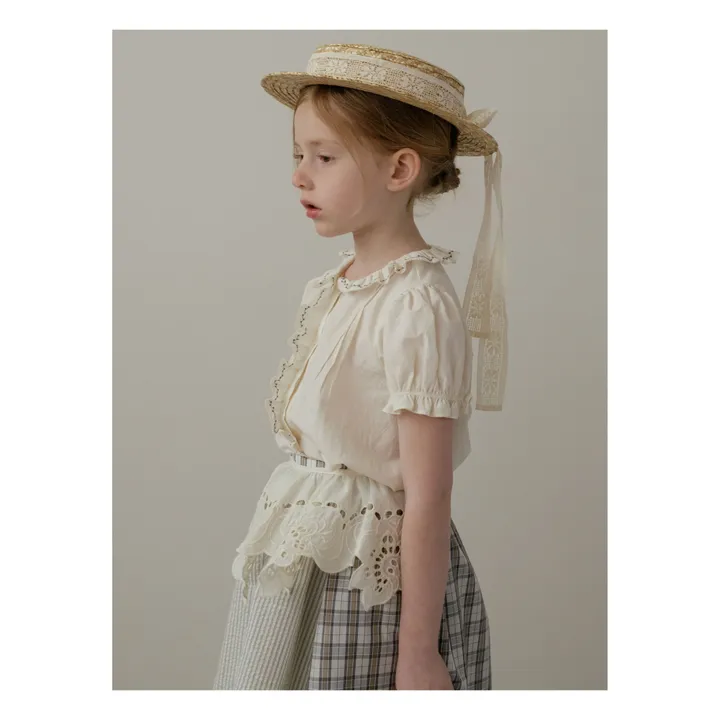 Louisiella Blouse Maila Brodée  | Crème