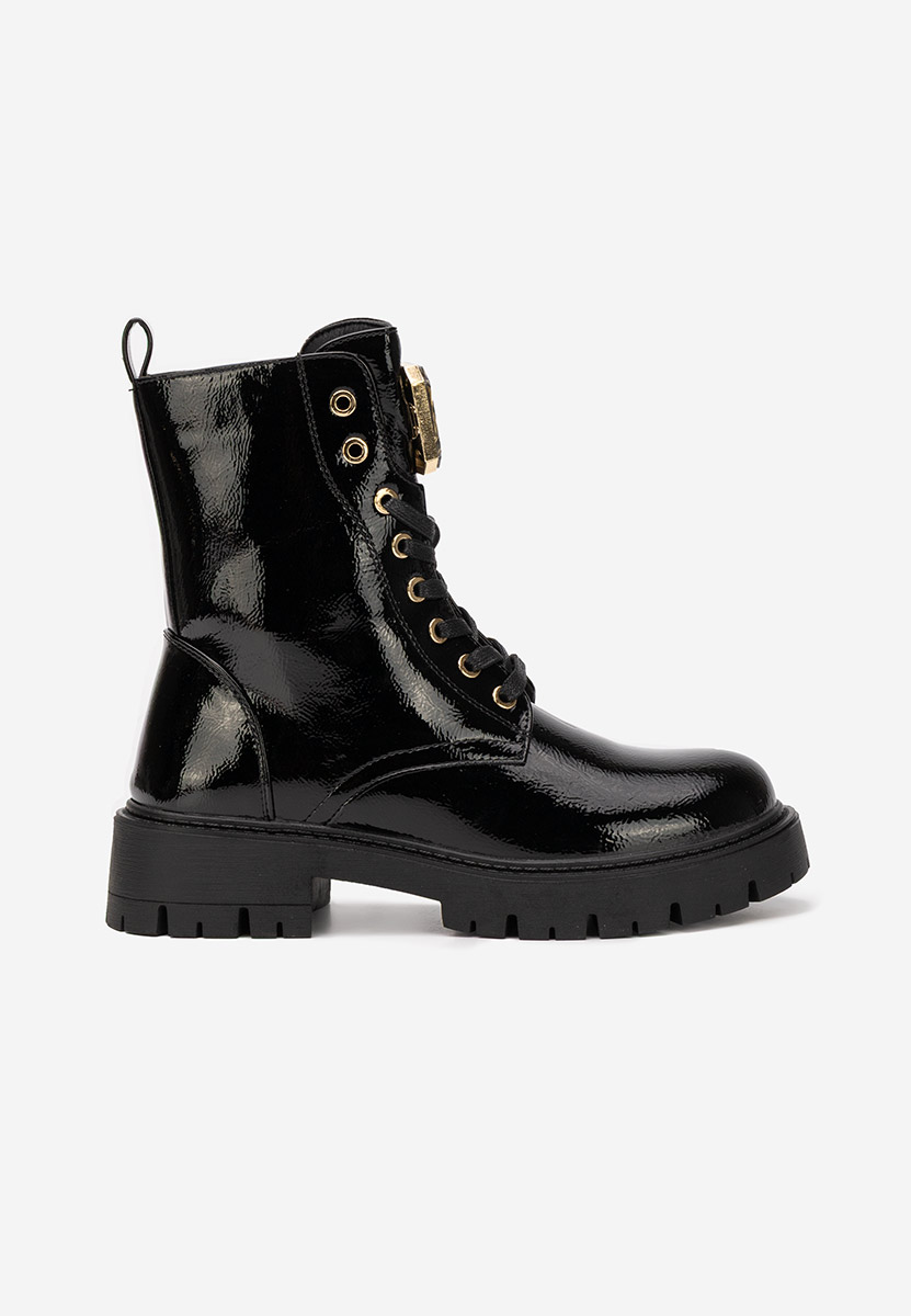 Bottines rangers femme noires Tatiania