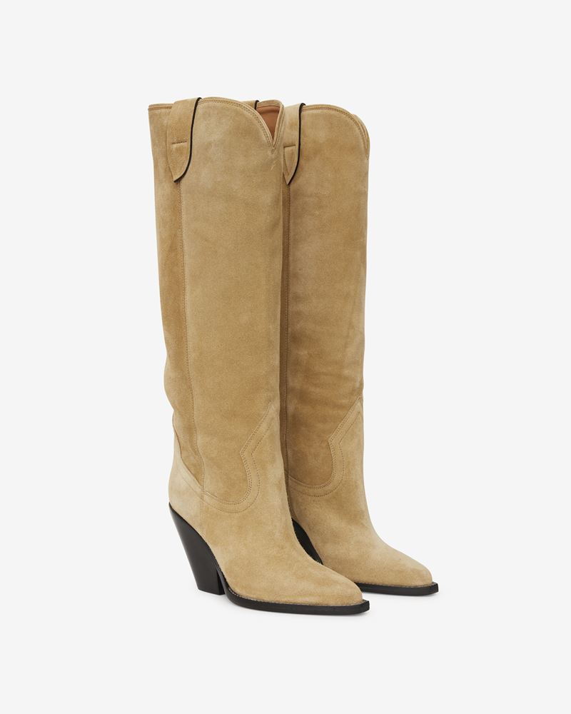 BOTTES EN CUIR VELOURS LOMERO