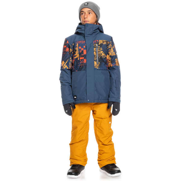 Veste de ski QUIKSILVER MISSION BLOCK YOUTH B SNJT BUCKTHORN BROWN COLOR BOX