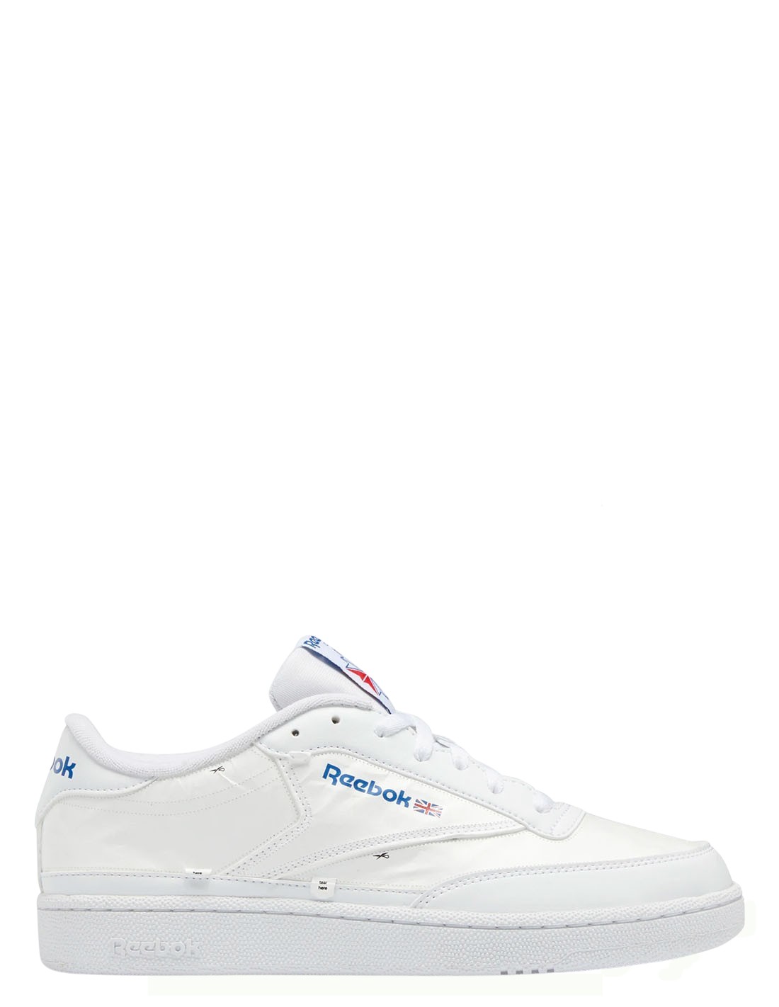 reebok Sneakers mixte collab club c 85 x u cuir blanc (personnalisable)