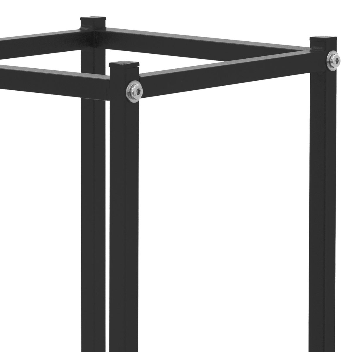 ML-Design Haardhoutrek 33x115x33 cm Rechthoekig, Zwart, Metaal, Binnen/Buiten, Gecoat Staal Haardhoutrek, Haardhoutstandaard, Haardhouthouder, Haardhoutplank voor Open Haard/Kachel
