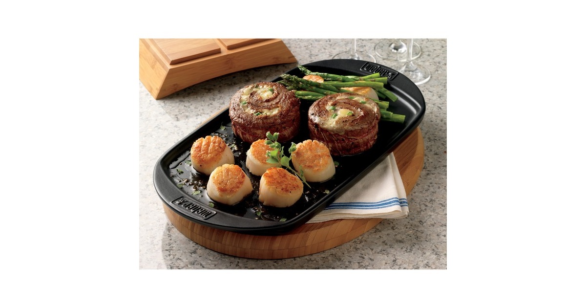 WeberBakplaat grillplaat  (Zwart, 40 x 22 cm)