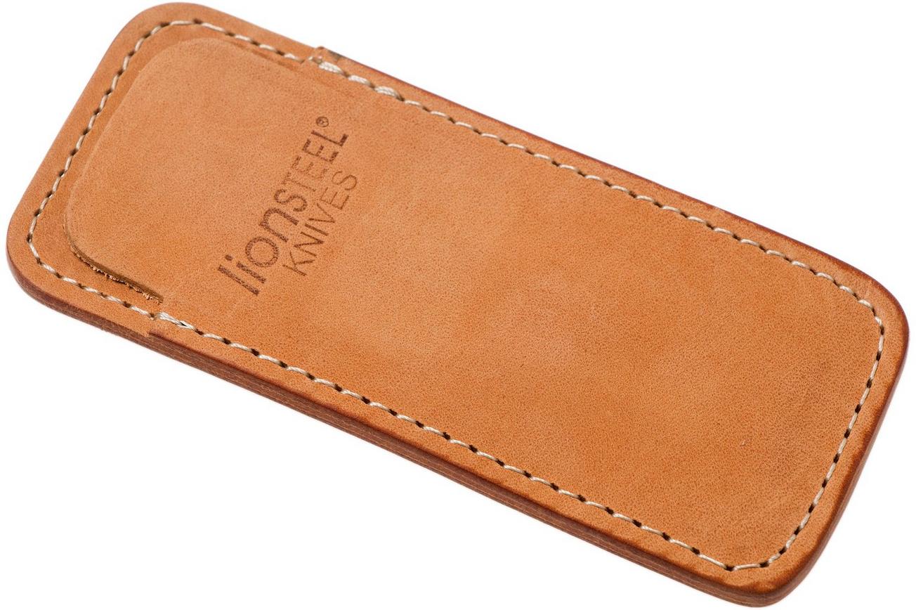 LionSteel 900FDV3 SN schede met pocketclip, lichtbruin leer