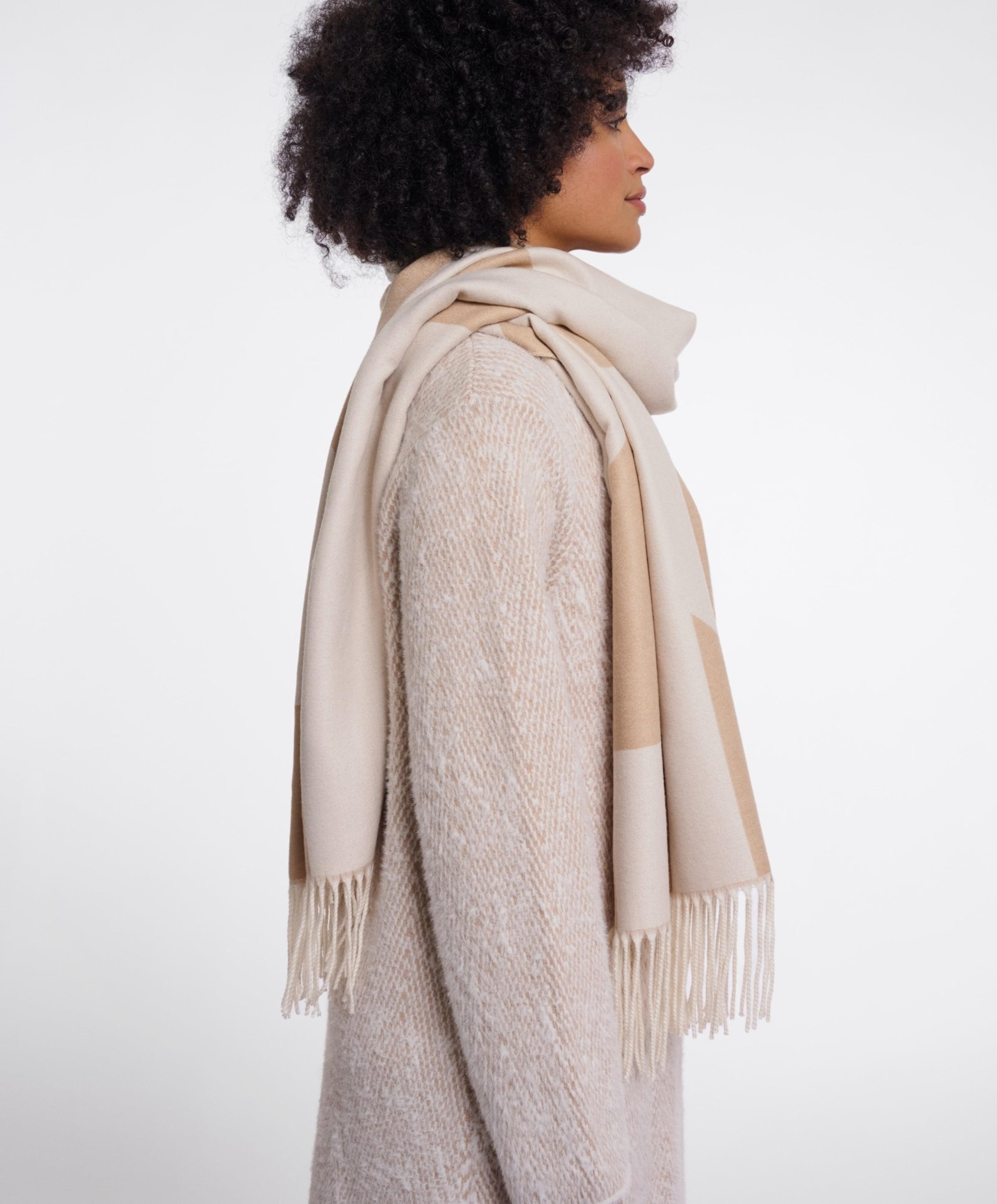 Rino & pelle Dames sjaal beige