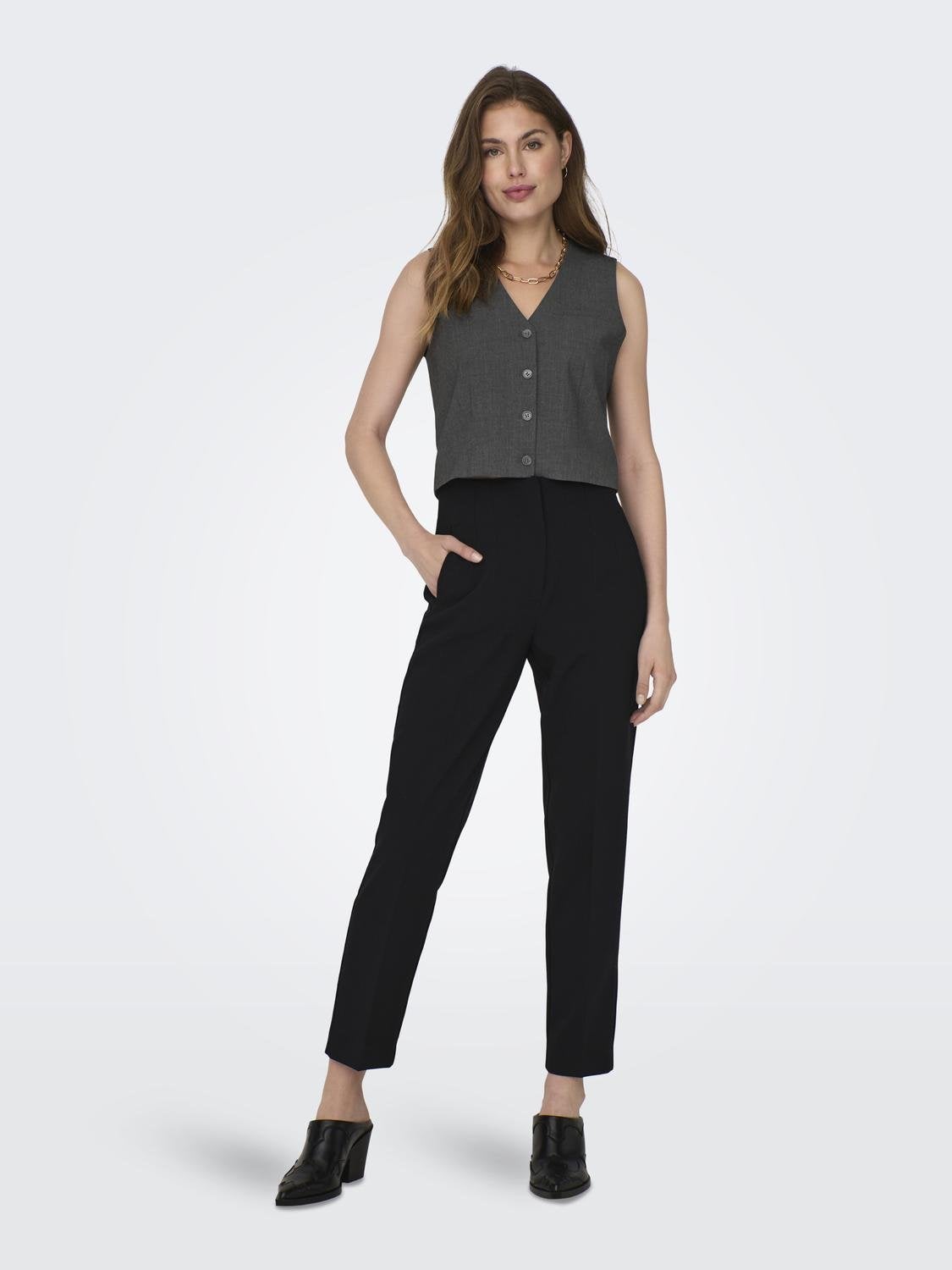 ONLMAVIS Anzugweste Dark Grey Melange