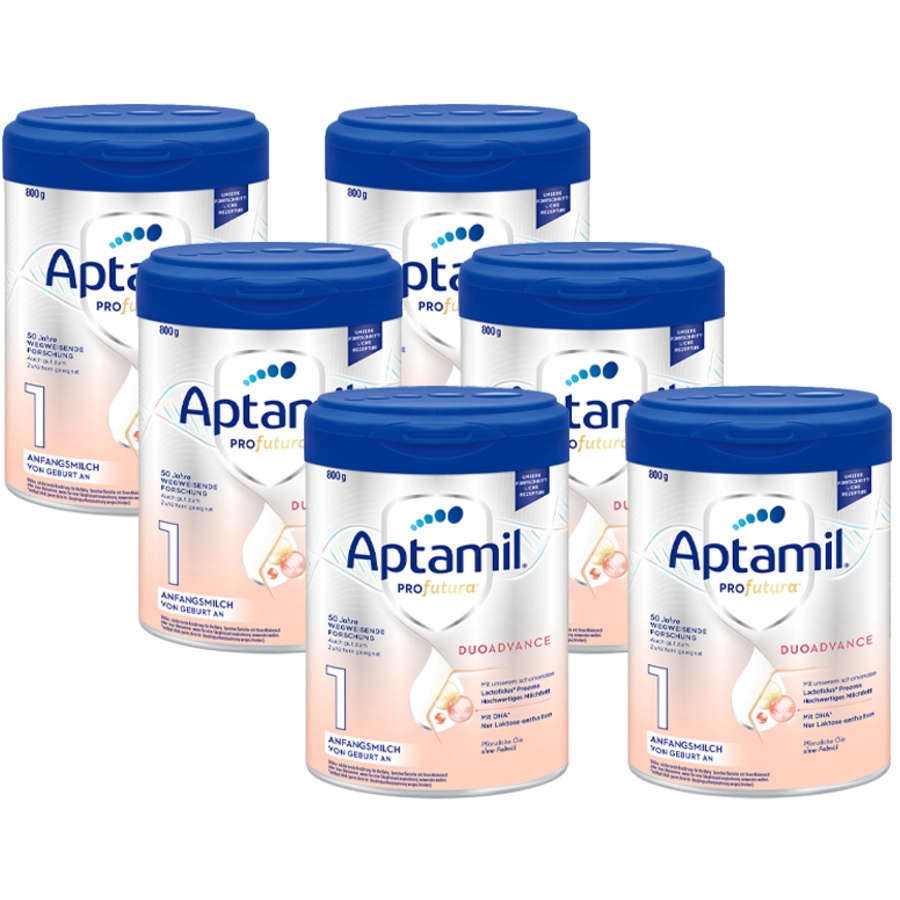 Aptamil Anfangsmilch Profutura Duo Advanced 1 6x 800g von Geburt an