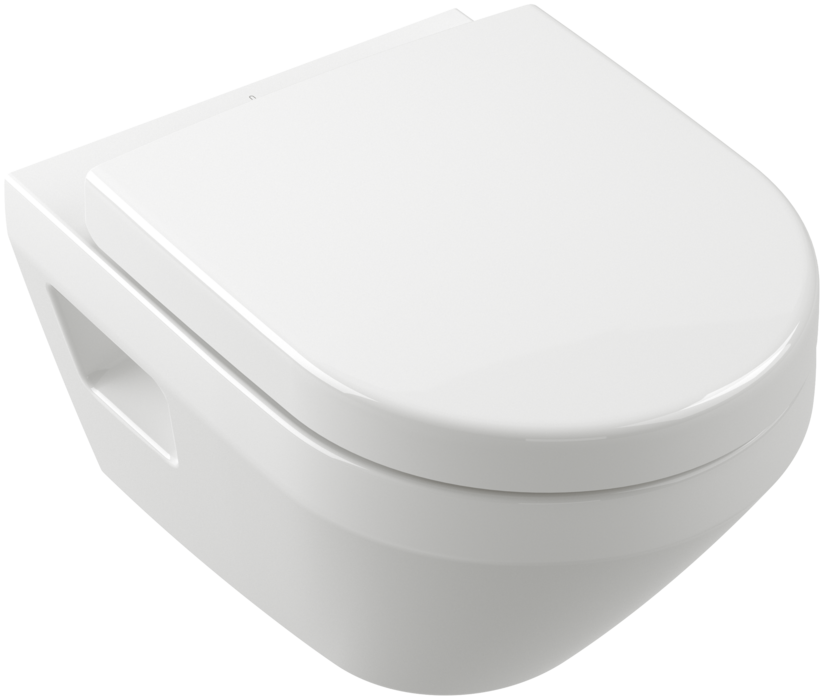 Villeroy & Boch Architectura compact randloos toilet CeramicPlus met AntiBac en TwistFlush rond wit glans