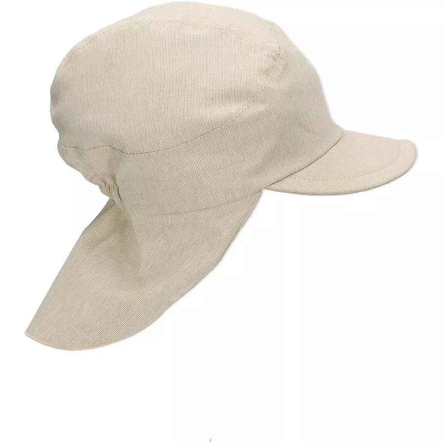 Sterntaler Schirmmütze mit Nackenschutz beige