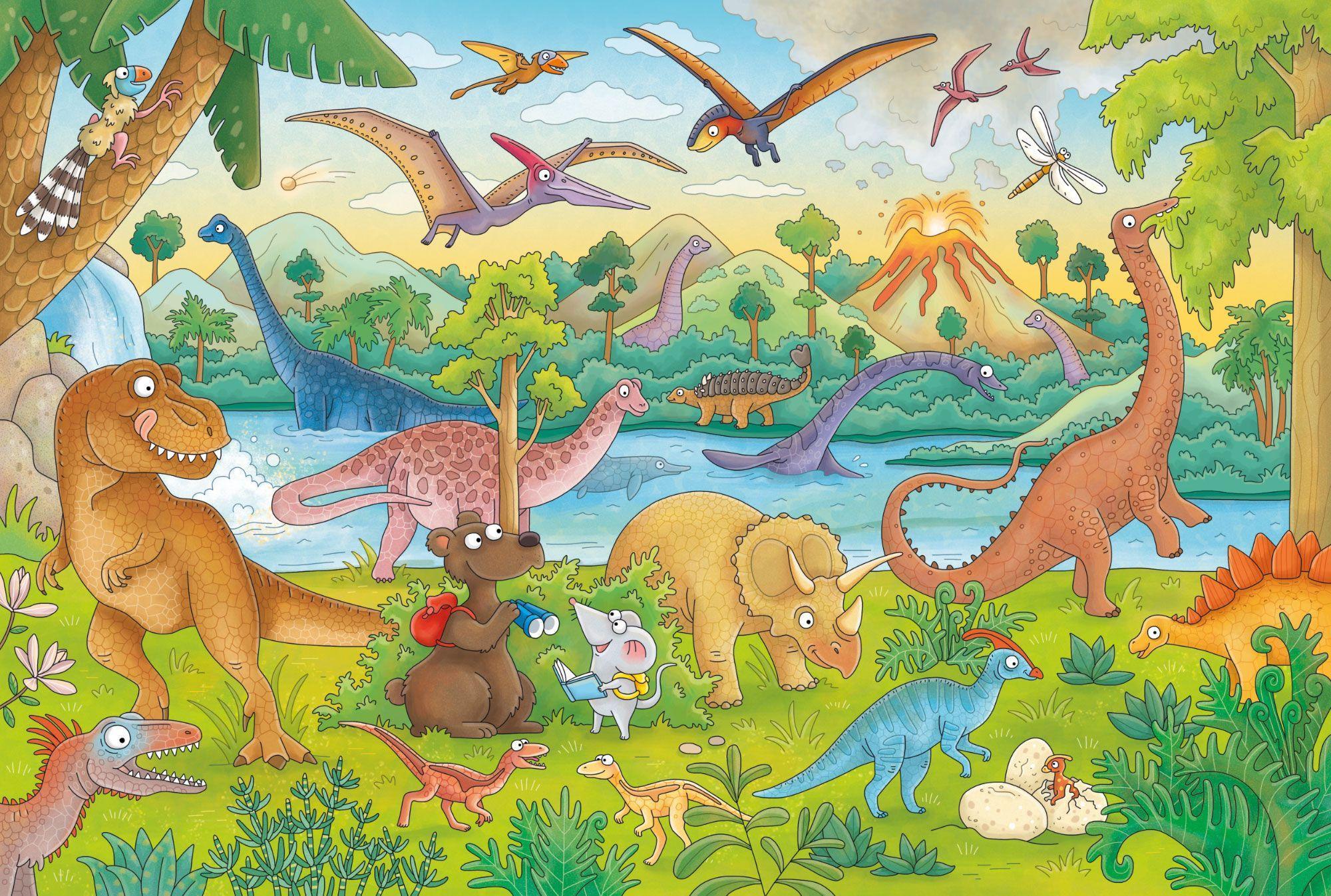 Schmidt Puzzle - Reise in die Urzeit (Kinderpuzzle)