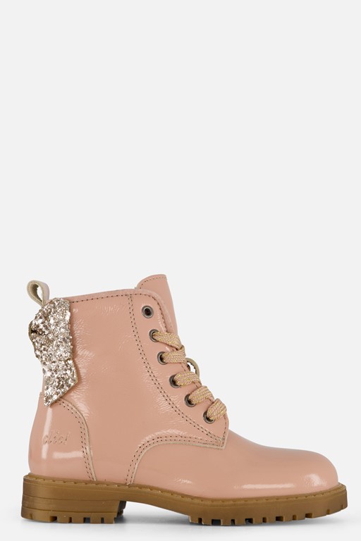Clic! Enkellaarsjes roze Lak