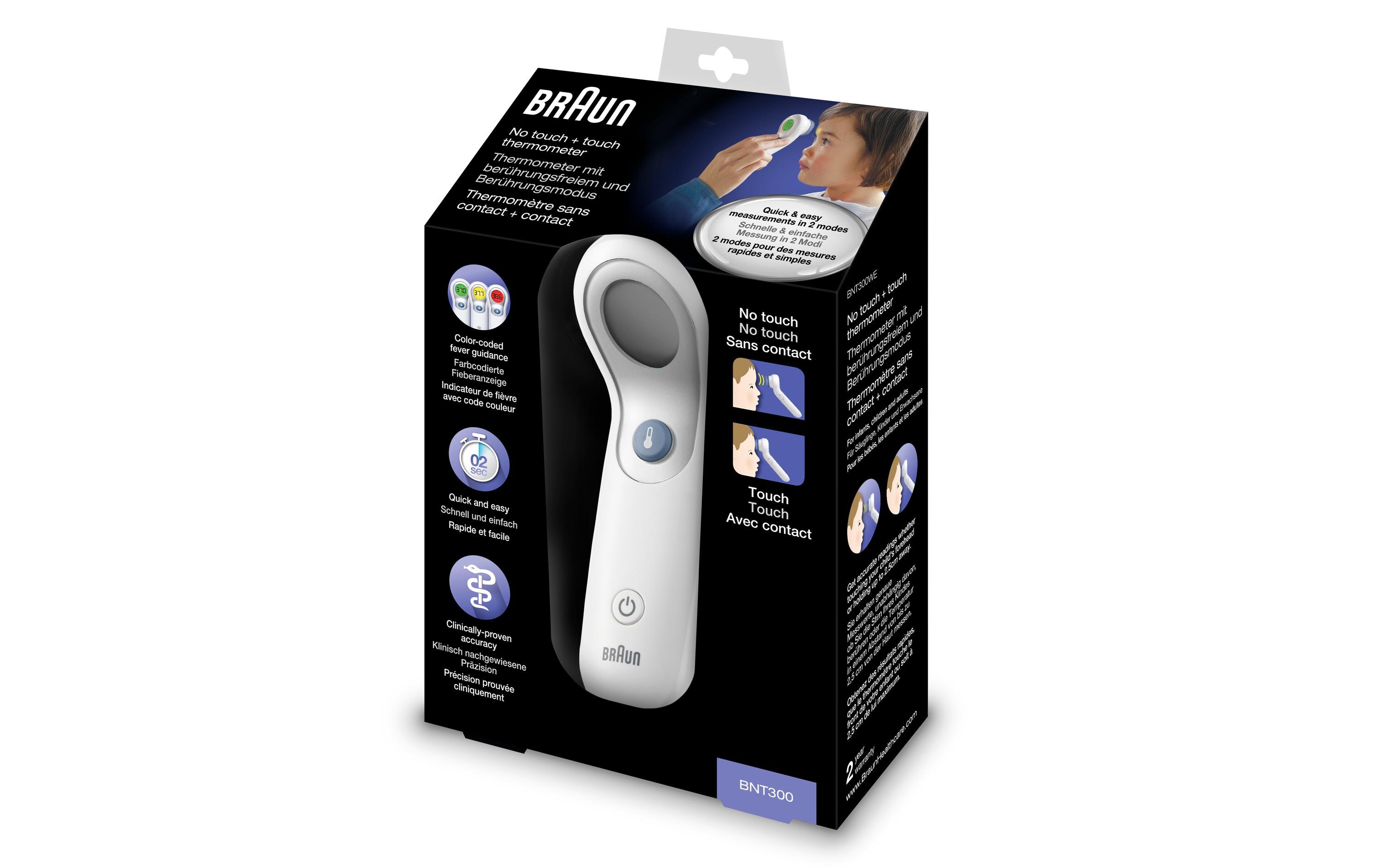 Fieberthermometer BNT300 NoTouch + touchBerührungsfreier Fieberthermometer