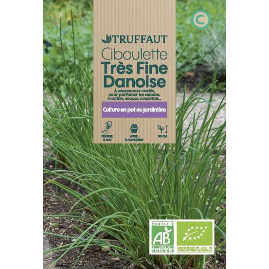 Graines de ciboulette très fine Danoise Bio en sachet