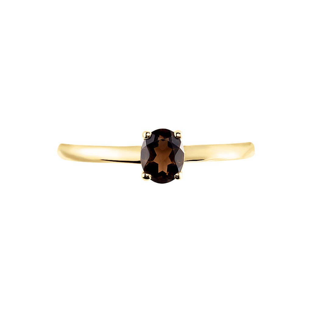 Bague Lily Or Jaune Quartz