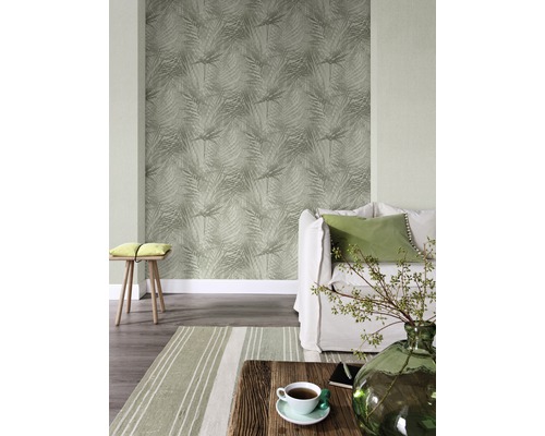 Vliesbehang 104638 Pure Nature Palmbladeren groen