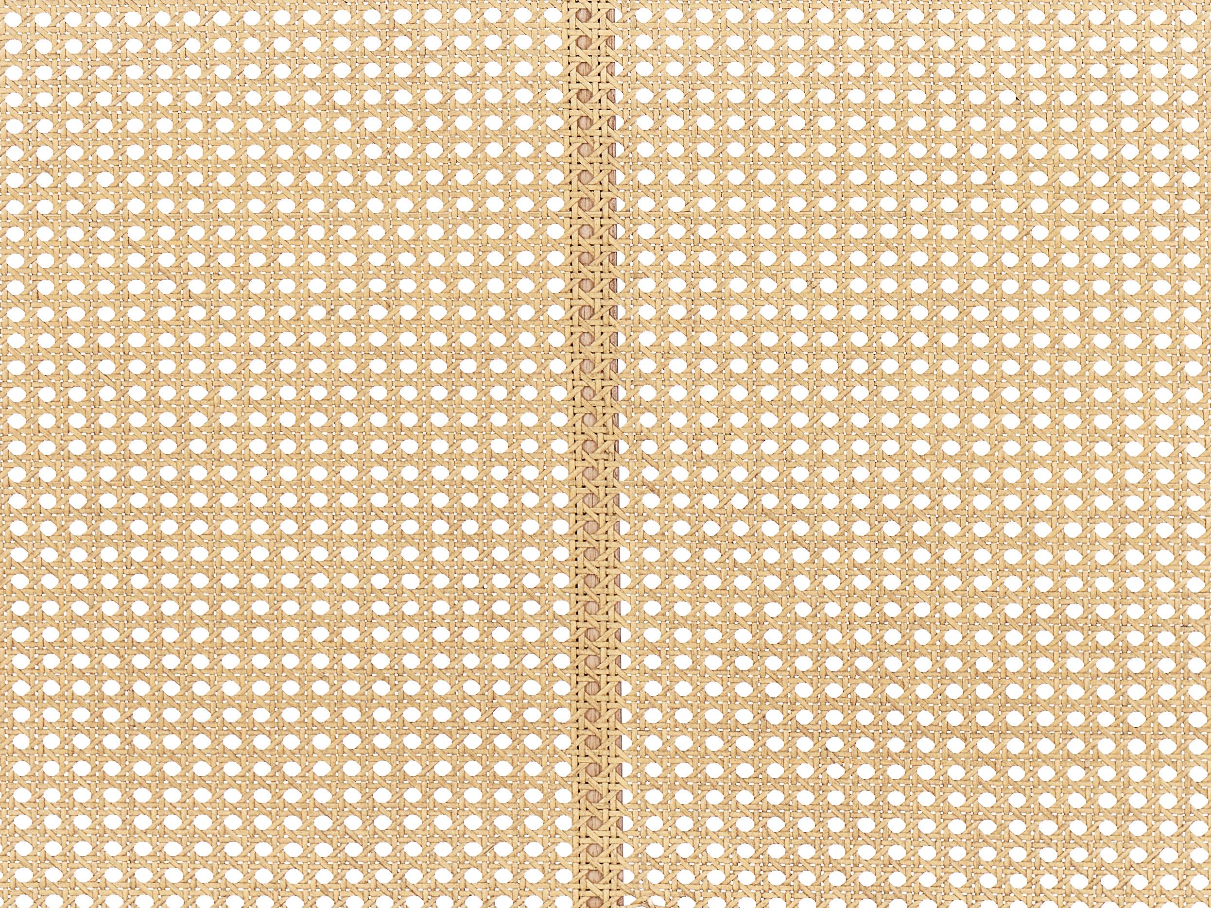Bed Rotan VARZY 160 x 200 cm Zwart
