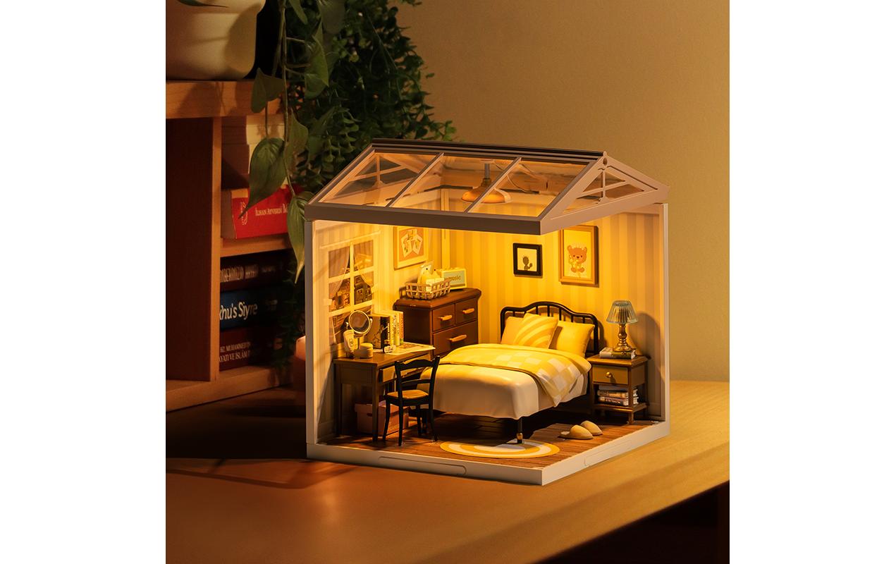 Bausatz Sweet Dream Bedroom3D-Puzzle aus lasergeschnittenen Holzteilen