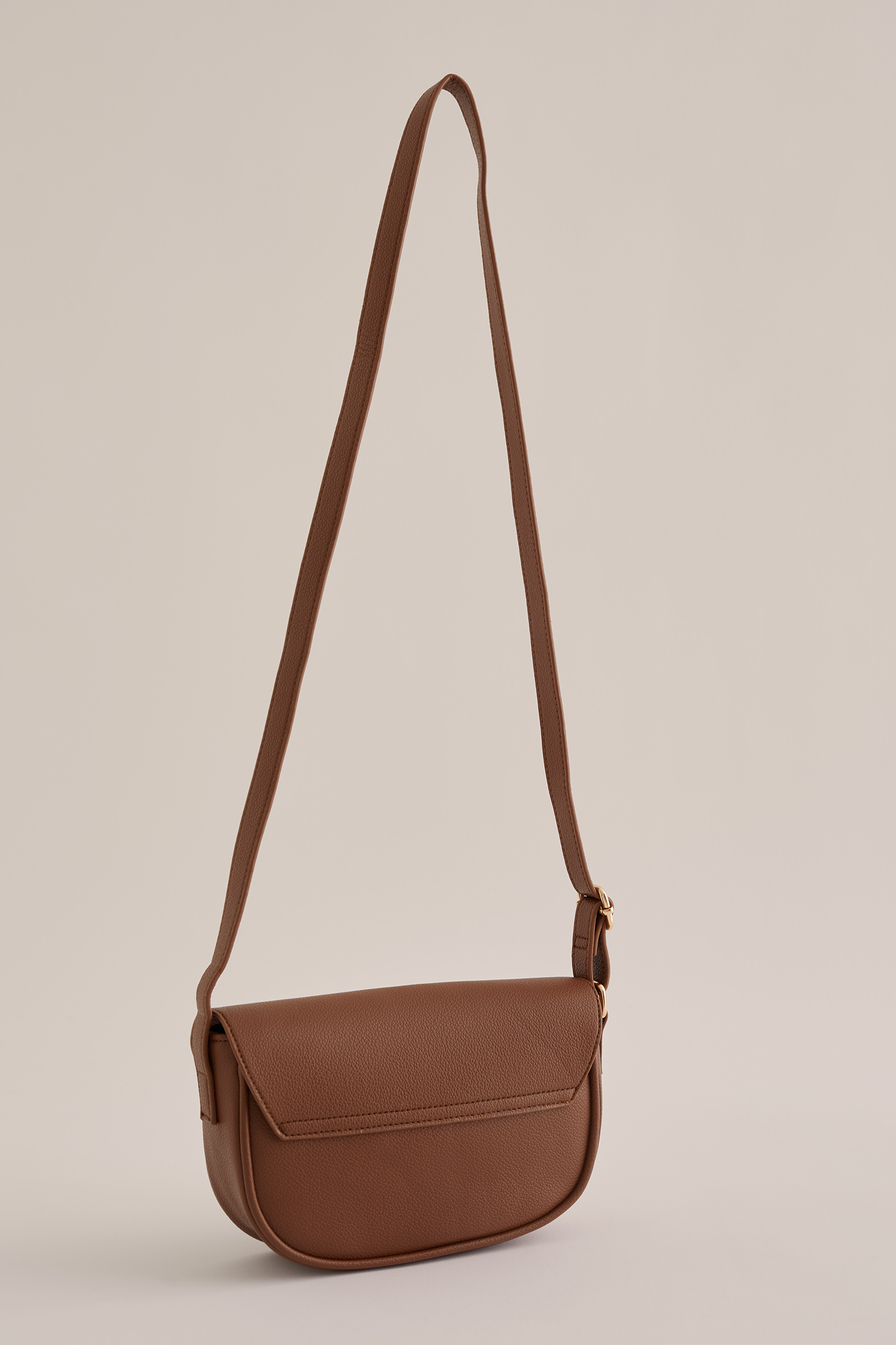 crossbody tas WE Fashion Kaneelbruin