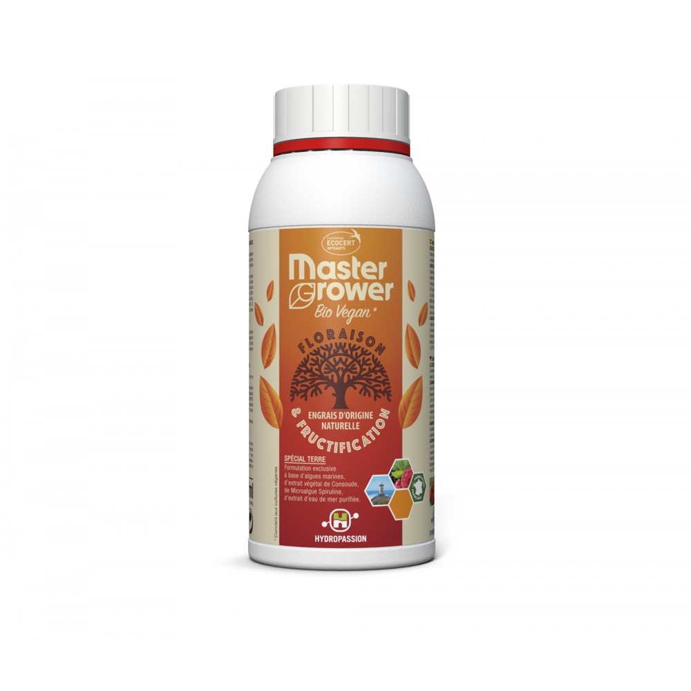 Engrais bio vegan bloom 500ml master grower