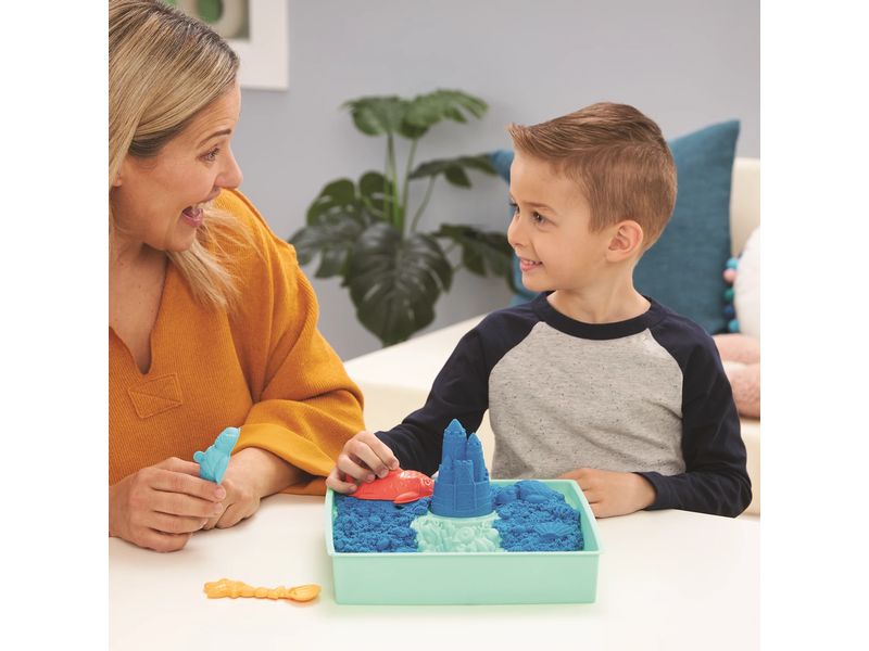 Spinmaster Sand Kinetic Sand Box Blau 454 g Sandkasten Spierlse