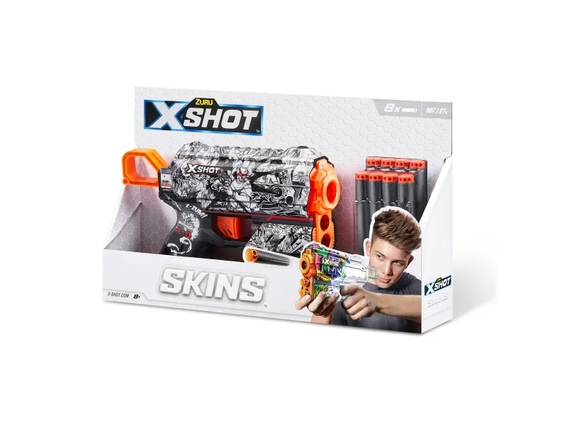 XSHOT legetøjsgevær Skins Flux, assorteret, 36516 (ZUR-36516)